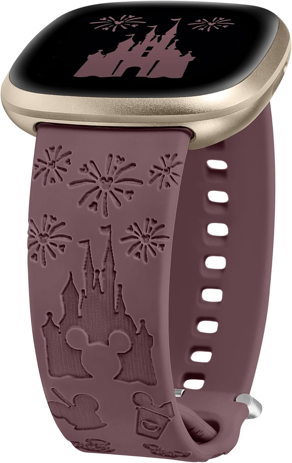 Correa grabada de dibujos animados compatible con Fitbit Versa 4Versa 3Sense 2Sense Bandas para mujeres y hombres, correas de repuesto de silicona