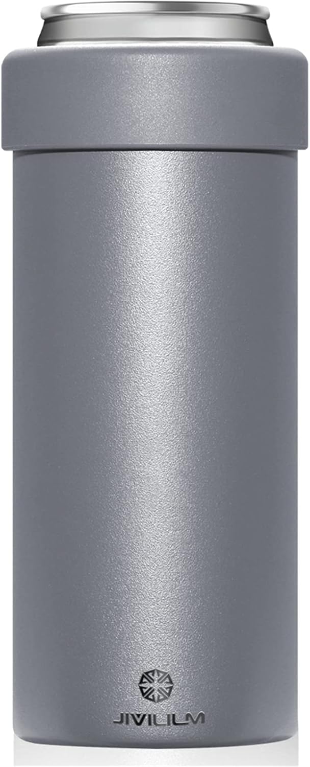 Hielera aislada de acero inoxidable para latas delgadas de 12 onzas, soporte para bebidas delgadas para seltzer duro, cerveza, refrescos y bebidas