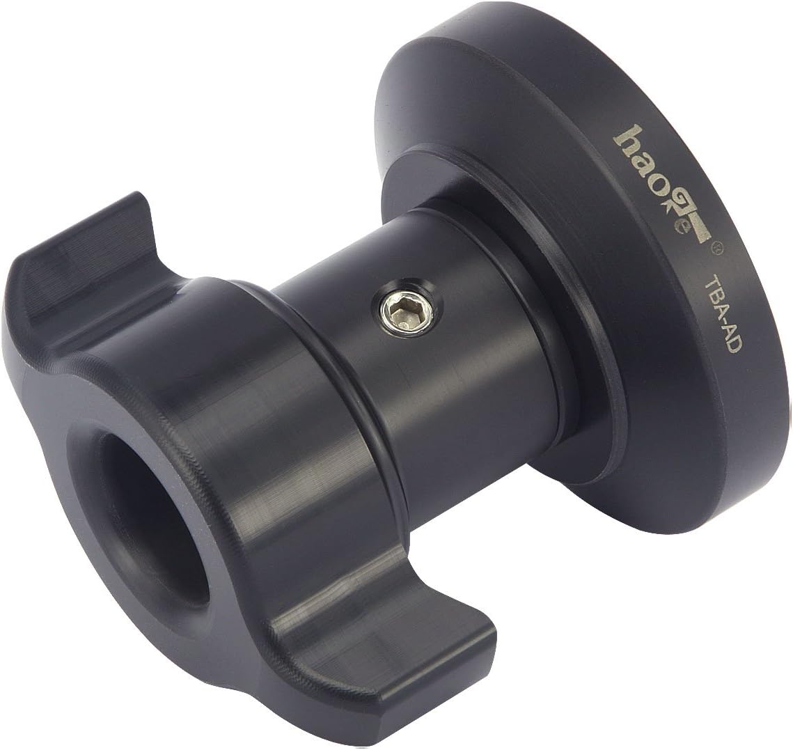 Haoge TBA-AD Mango de bloqueo de amarre corto roscado perilla para trípode Manfrotto Video Fluid Head Bowl Adaptador MVH500A MVH502A 504HD 526 509HD