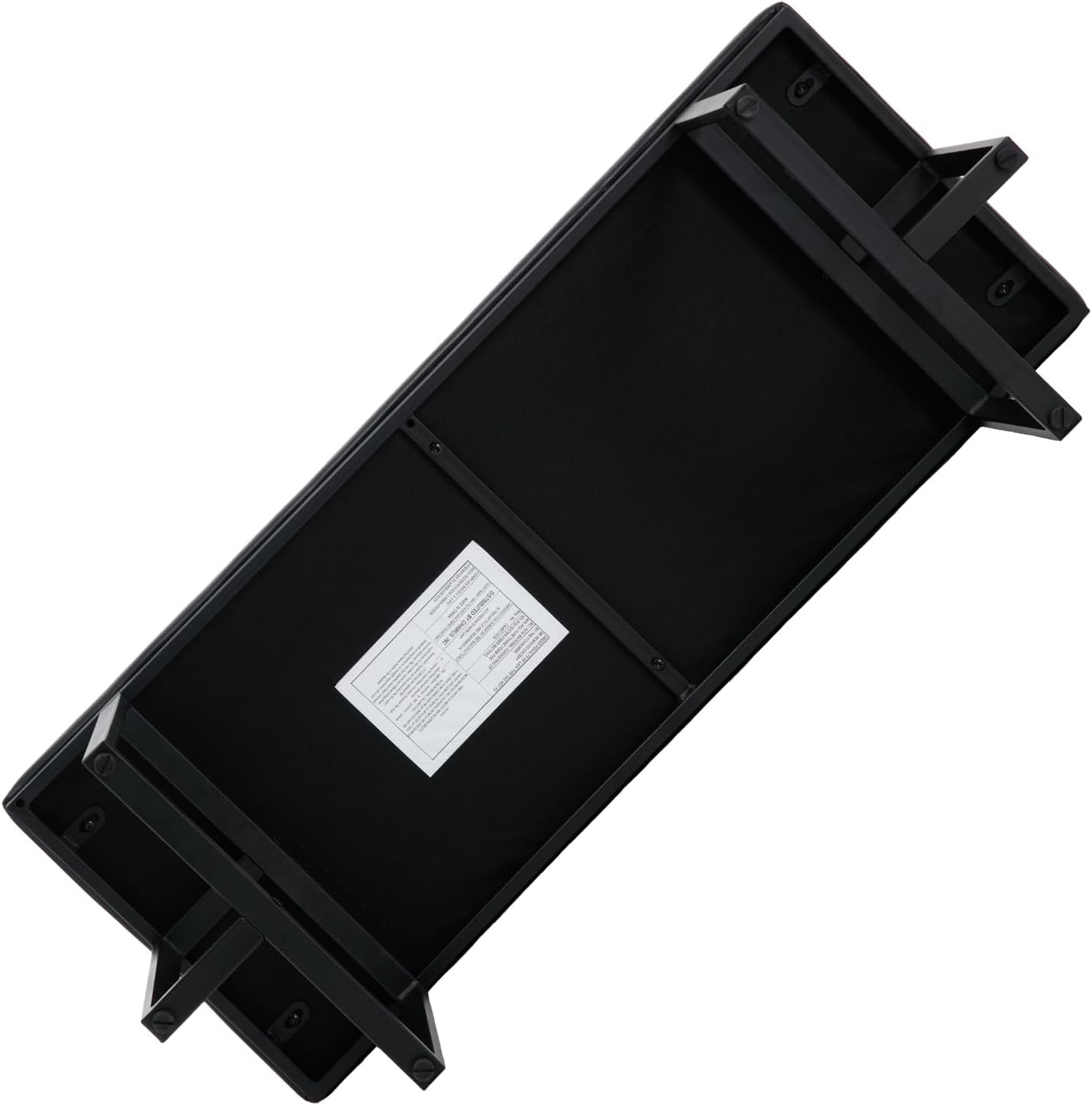 ZH4YOU Banco otomano moderno de 45 pulgadas para dormitorio, banco de entrada tapizado de piel sintética negra con extremo de cojín suave y