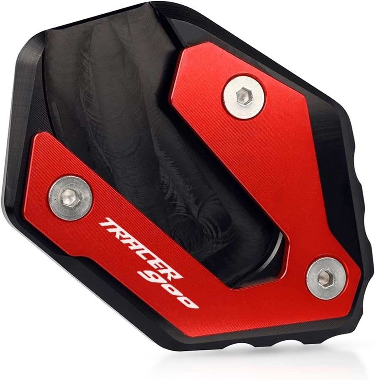 CNC aluminio for Yamaha Tracer 900 MT09 2014-2021 Motorcycle Kickstand Foot Side Stand Extension Pad Support Plate (Color  Red)