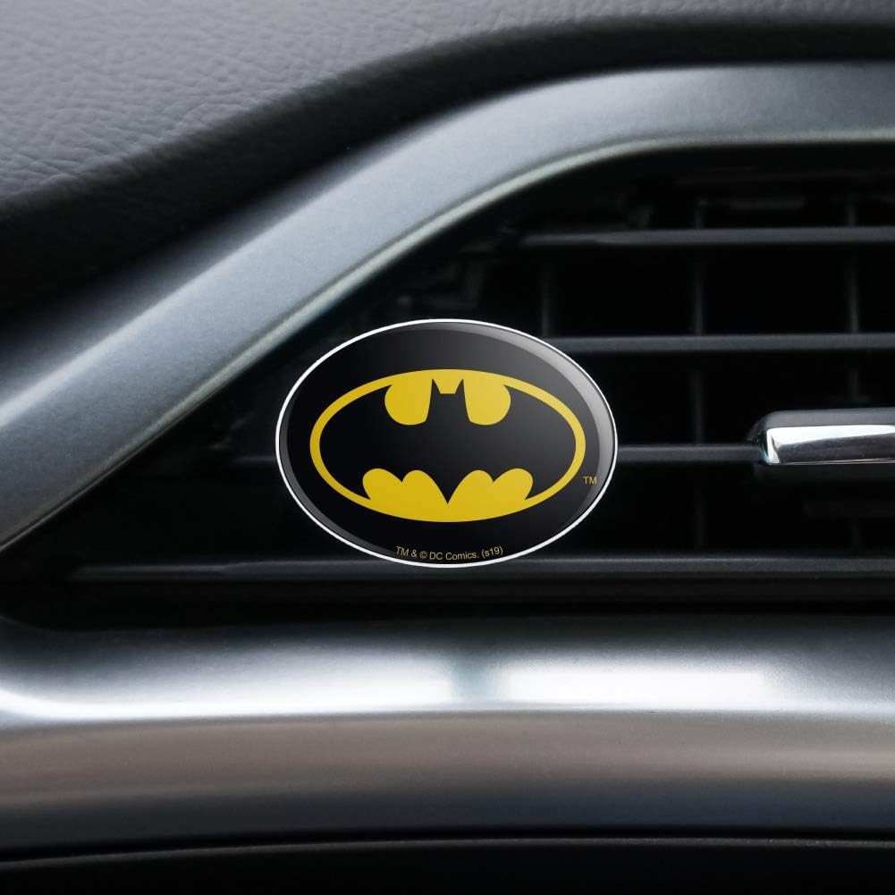 Batman Classic Bat Shield Logo Ambientador de aire Clip de ventilación