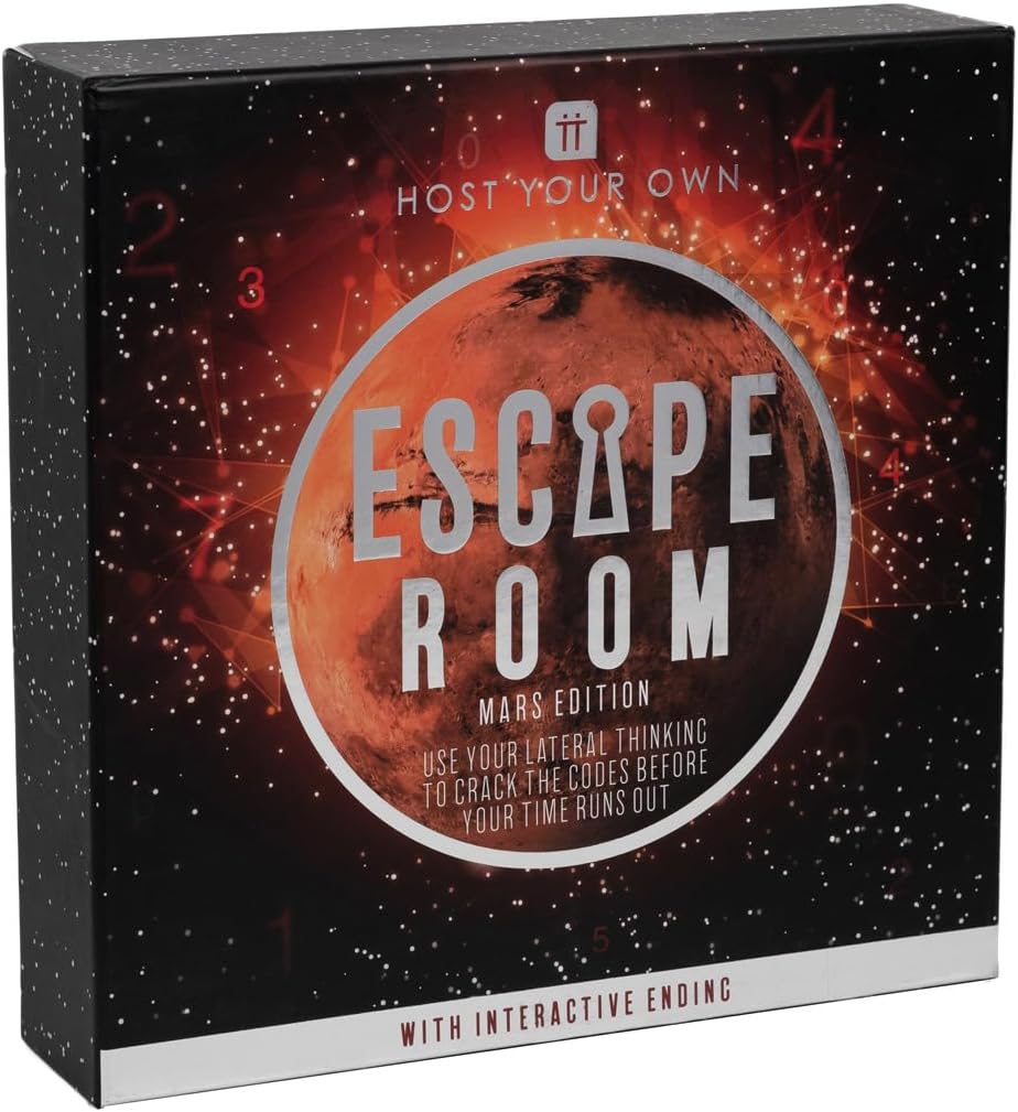 Talking Tables Mars Space – Juego de Escape Room con temática espacial  Organiza tu propia noche de juegos  para cumpleaños, cena, entretenimiento