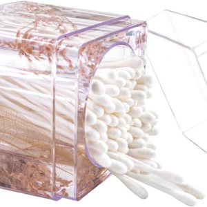 Tarros de almacenamiento de baño Decoración de flores secas Tarros de baño Accesorio de tocador de baño, soporte de bolas de algodón, accesorios de Tarros de almacenamiento de baño Decoración de flores secas Tarros de baño Accesorio de tocador de baño, soporte de bolas de algodón, accesorios de