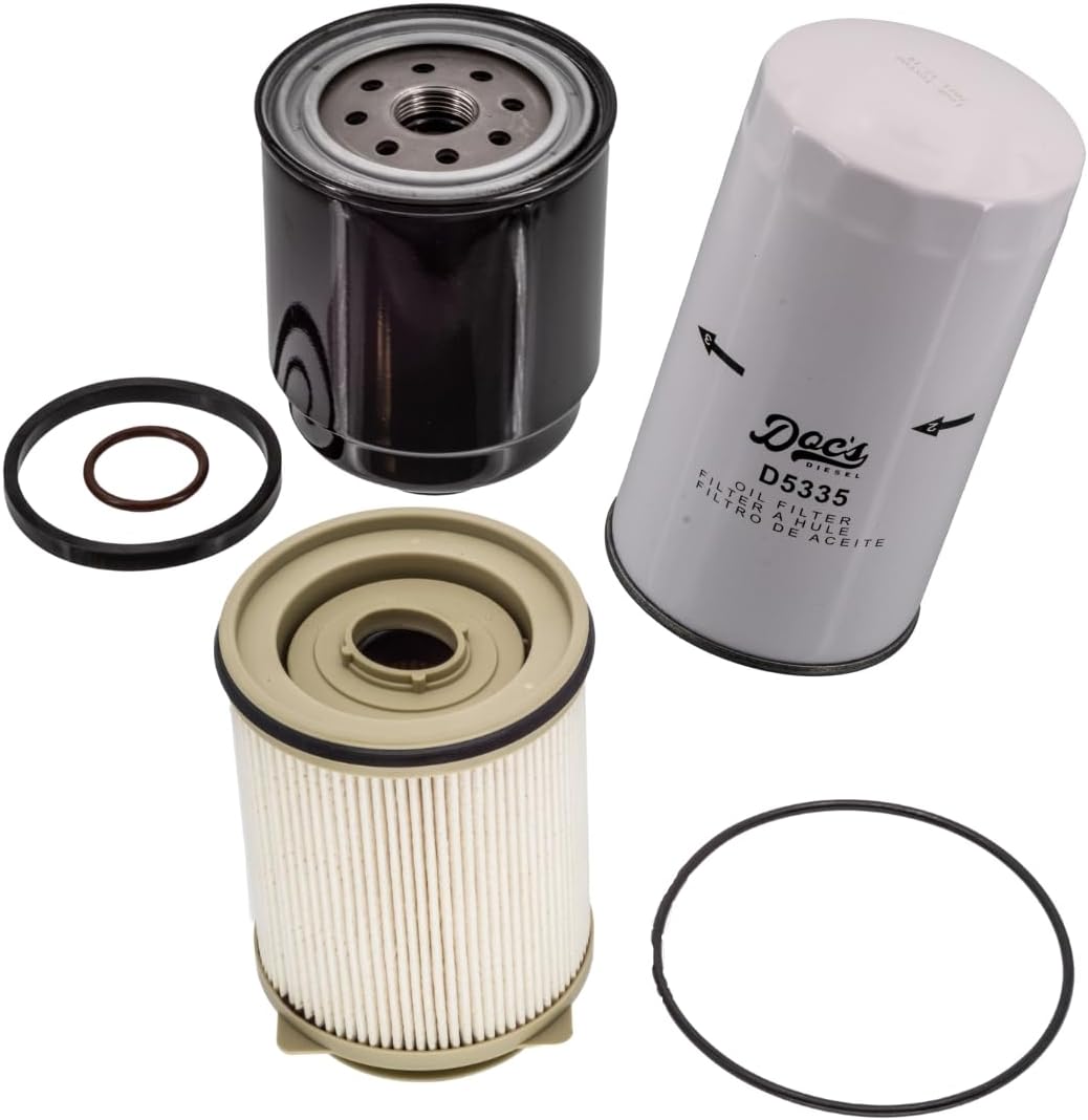 Doc’s Dodge Ram – Juego de filtros de combustible diésel de 6.7 litros, repuesto directo Mopar 68197867AB, 68157291AA, 5083285AA