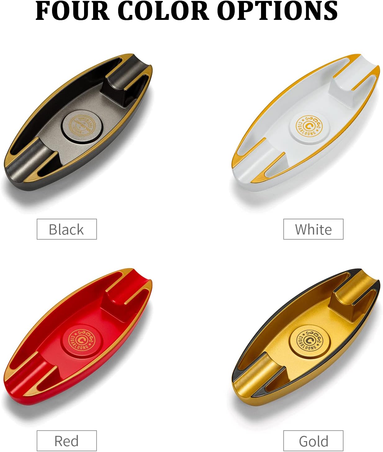 CIGARWONG Cenicero de cigarros con 2 portavasos, cenicero portátil de viaje, único para exteriores e interiores