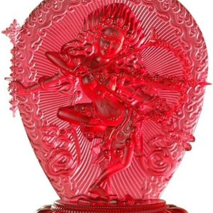 1 adorno de cristal de Tara rojo de 3.9 in6.1 in, templo budista tibetano, decoración de estatua para el hogaroficina (tamaño  3.9 in) 1 adorno de cristal de Tara rojo de 3.9 in6.1 in, templo budista tibetano, decoración de estatua para el hogaroficina (tamaño  3.9 in)
