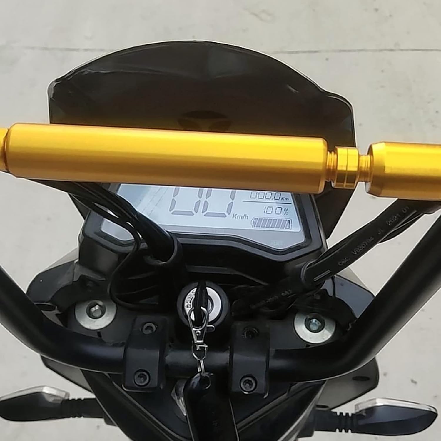 Barra de equilibrio de motocicleta, soporte universal de mango de motocicleta de 0.866 in, aleación de aluminio, barra de manillar de motocicleta,
