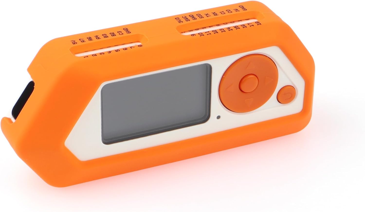 HCJYC Funda protectora suave de silicona para Flipper Zero (2 unidades), color naranja y blanco