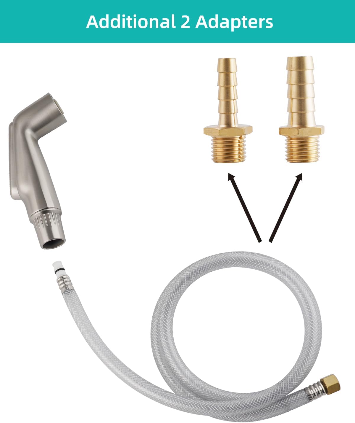 Hygie Rinse Pulverizador lateral para fregadero de cocina con conector lateral rápido compatible con reemplazo de cabezal de grifo Moen, accesorio