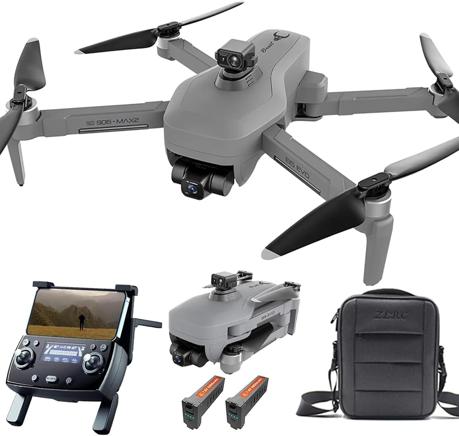 ZLL SG906 MAX2 Drone con cámara 4K HD EIS, cardán de 3 ejes, evitación de obstáculos en 4 direcciones, GPS 5G FPV RC Quadrocopter con motor sin