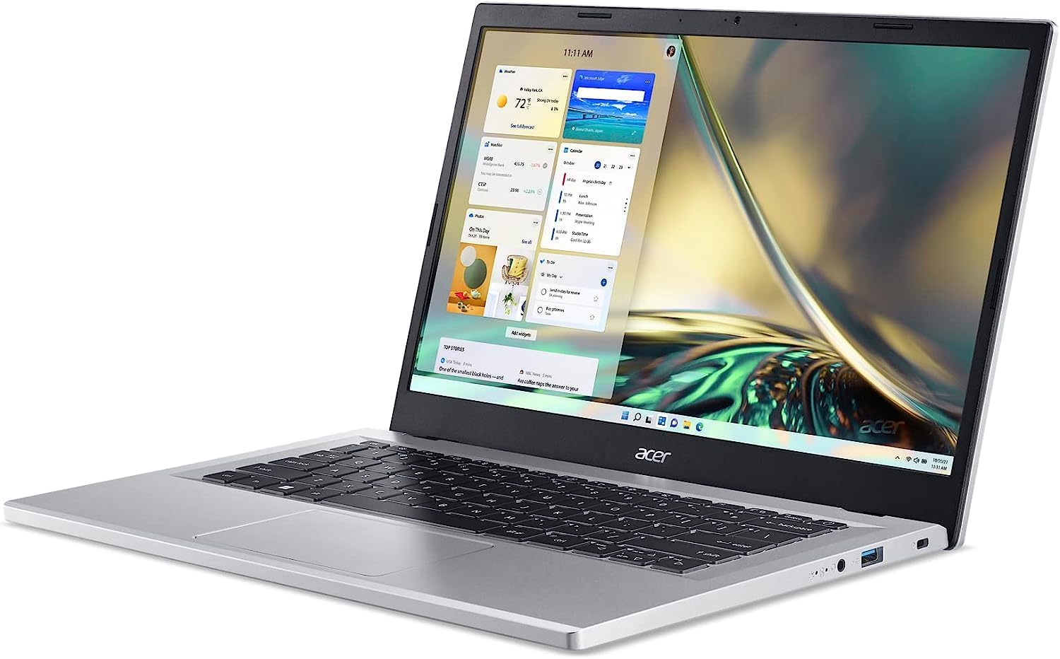 acer Aspire 3 14″ FHD – Portátil delgado y ligero, procesador AMD Ryzen 5 7520U Quad-Core, 8GB LPDDR5 512GB SSD, KB retroiluminado, WiFi 6, cámara