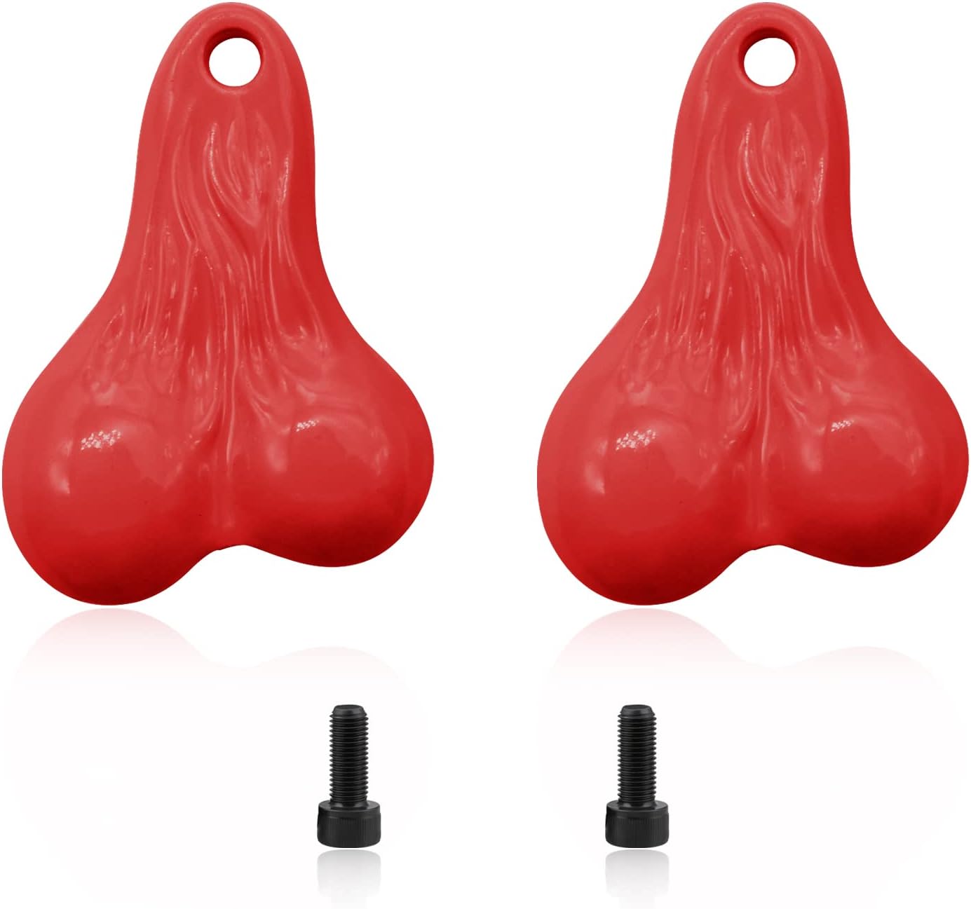 OGRC – 2 bolas colgantes para camión, tuercas de parachoques de 0.63 onzas, contrapeso para TRX4M SCX24 118 124 RC Crawler Car (rojo)