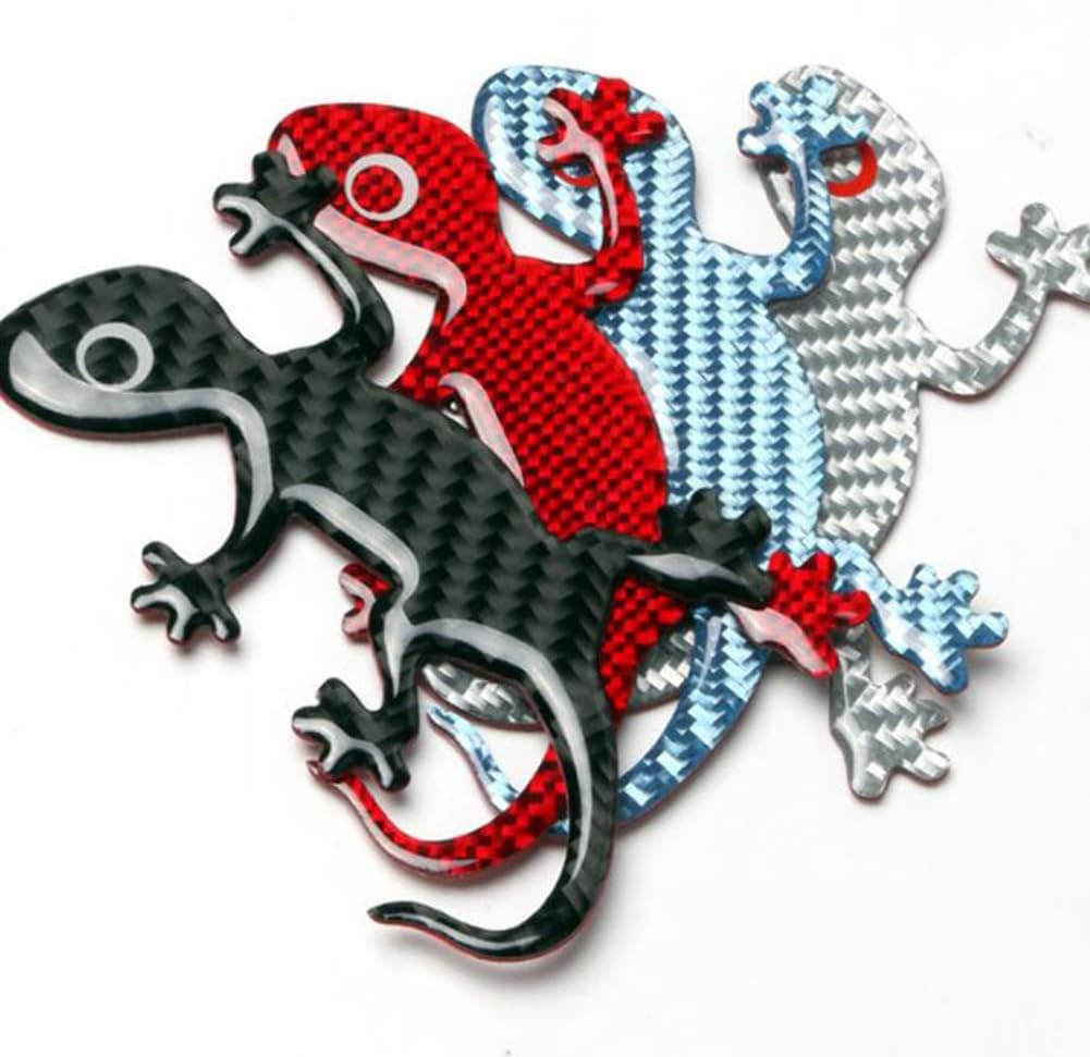 Gecko – Calcomanías decorativas para automóvil, calcomanías de animales 3D, calcomanías impermeables de fibra de carbono, calcomanías modificadas