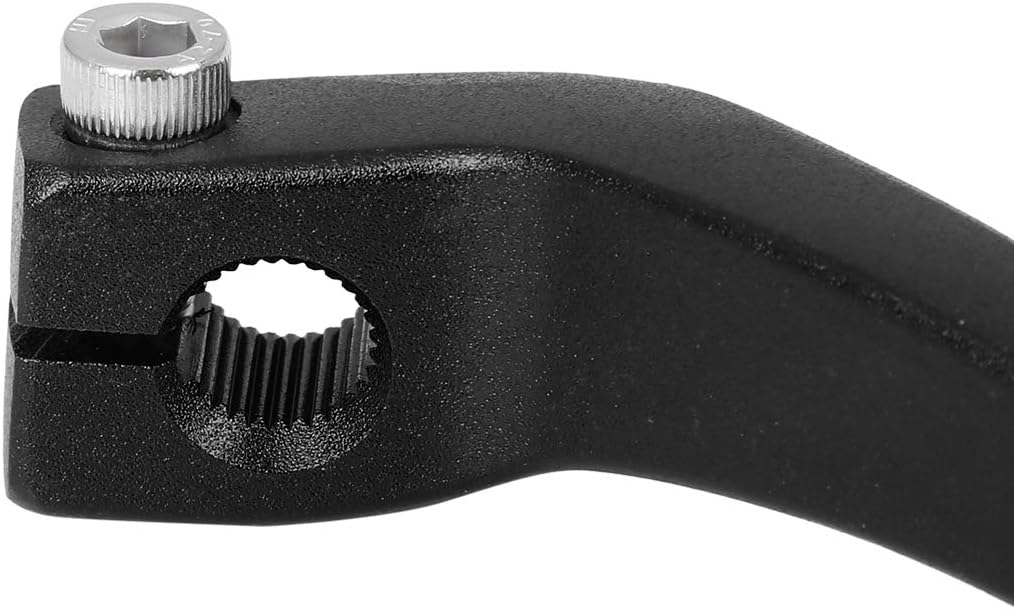 Palanca de cambios plegable de la motocicleta de la aleación de aluminio de 0,39 pulgadas negro