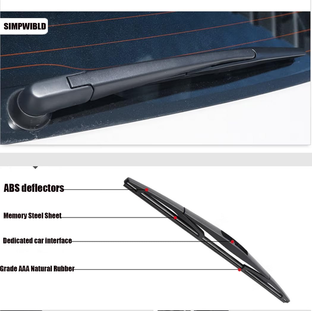 SIMPWIBLD Escobilla de limpiaparabrisas de repuesto para Nissan Cube 2009-20142009-2020 Nissan Murano repuesto de equipo original de 12 pulgadas