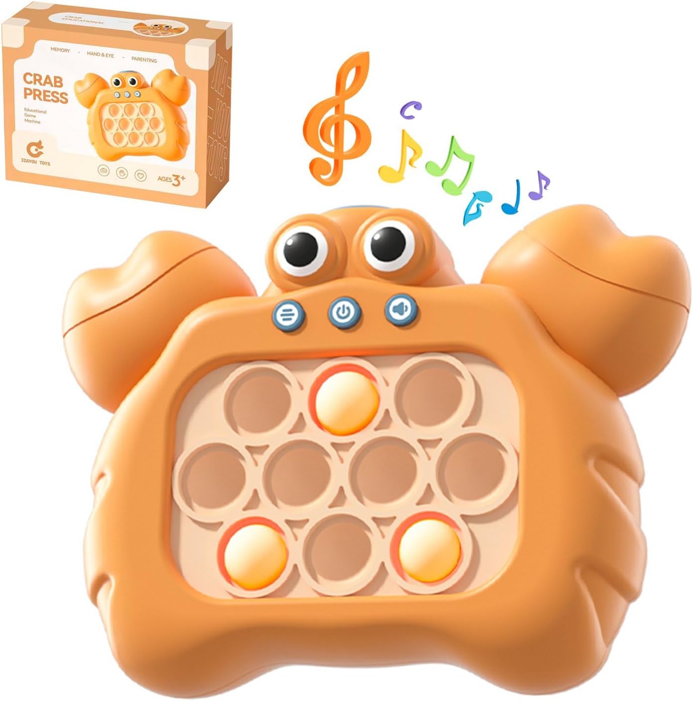 Juguete antiestrés de burbujas de empuje rápido, juguete sensorial interactivo de empuje rápido, juego de botón rápido para niños y adultos, juguete
