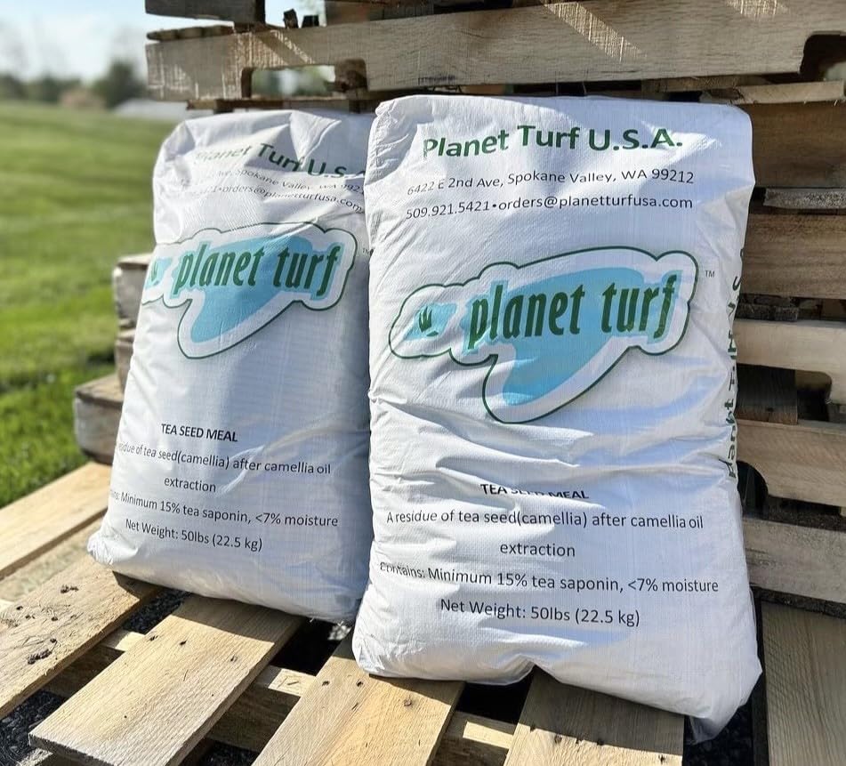 Harina de semillas de té – Asain Jumping Worm Control, totalmente natural, seguro para plantas, fertilizante orgánico para enmienda del suelo (25