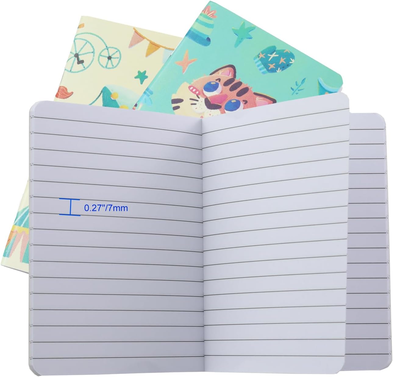 24 mini cuadernos, bloc de notas de bolsillo de 3.5 x 5 pulgadas, diario pequeño para escuela, oficina, hogar, suministros de regalo de viaje