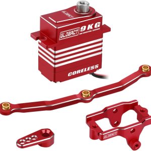 GLOBACT para TRX4M Servo 19.8 lbs Servo Digital de alto par Servo Motor sin núcleo Servo HV 4.8V-8.4V con Servo Montaje y brazo y enlace de GLOBACT para TRX4M Servo 19.8 lbs Servo Digital de alto par Servo Motor sin núcleo Servo HV 4.8V-8.4V con Servo Montaje y brazo y enlace de