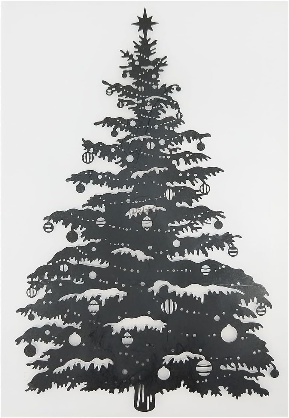 DzIxY Carpetas de plástico en relieve para árbol de Navidad, suministros de fabricación de tarjetas, plantillas de álbum de recortes 3D, plantillas