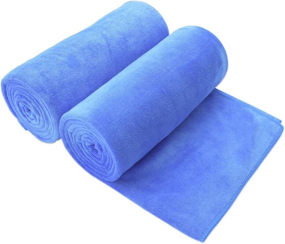 JML – Paquete de 2 toallas de baño de microfibra, extragrandes, 40 x 80pulgadas, suaves, superabsorbentes y secado rápido, multiusos, sábana de baño