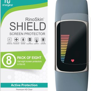 Paquete de 8 protectores de pantalla para Fitbit Charge 6 5 (1.04 pulgadas), accesorios compatibles con fundas, cobertura completa flexible, Paquete de 8 protectores de pantalla para Fitbit Charge 6 5 (1.04 pulgadas), accesorios compatibles con fundas, cobertura completa flexible,