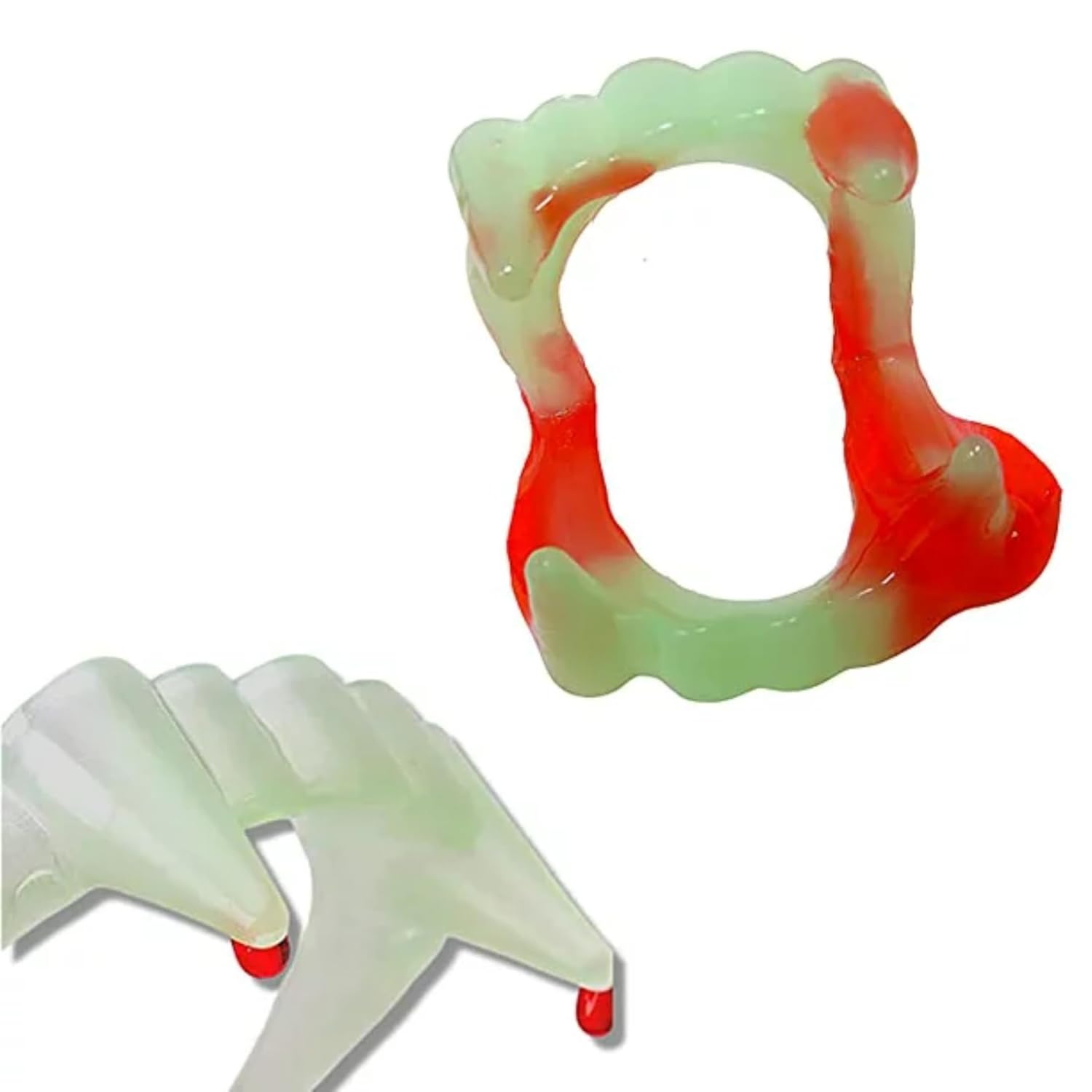 RE8TIESS Bloody Bite Sandía Vampire – Caramelo novedoso de 2.4 onzas con sabor a sandía, bocadillos de dientes de vampiro envueltos individualmente,