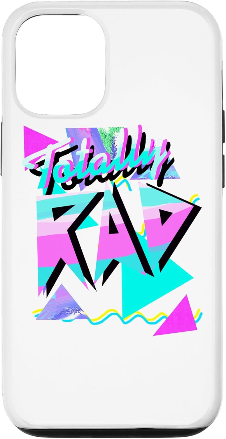 Funda estilo hipster casual para iPhone 14 Pro de los años 80 Totally Rad 80