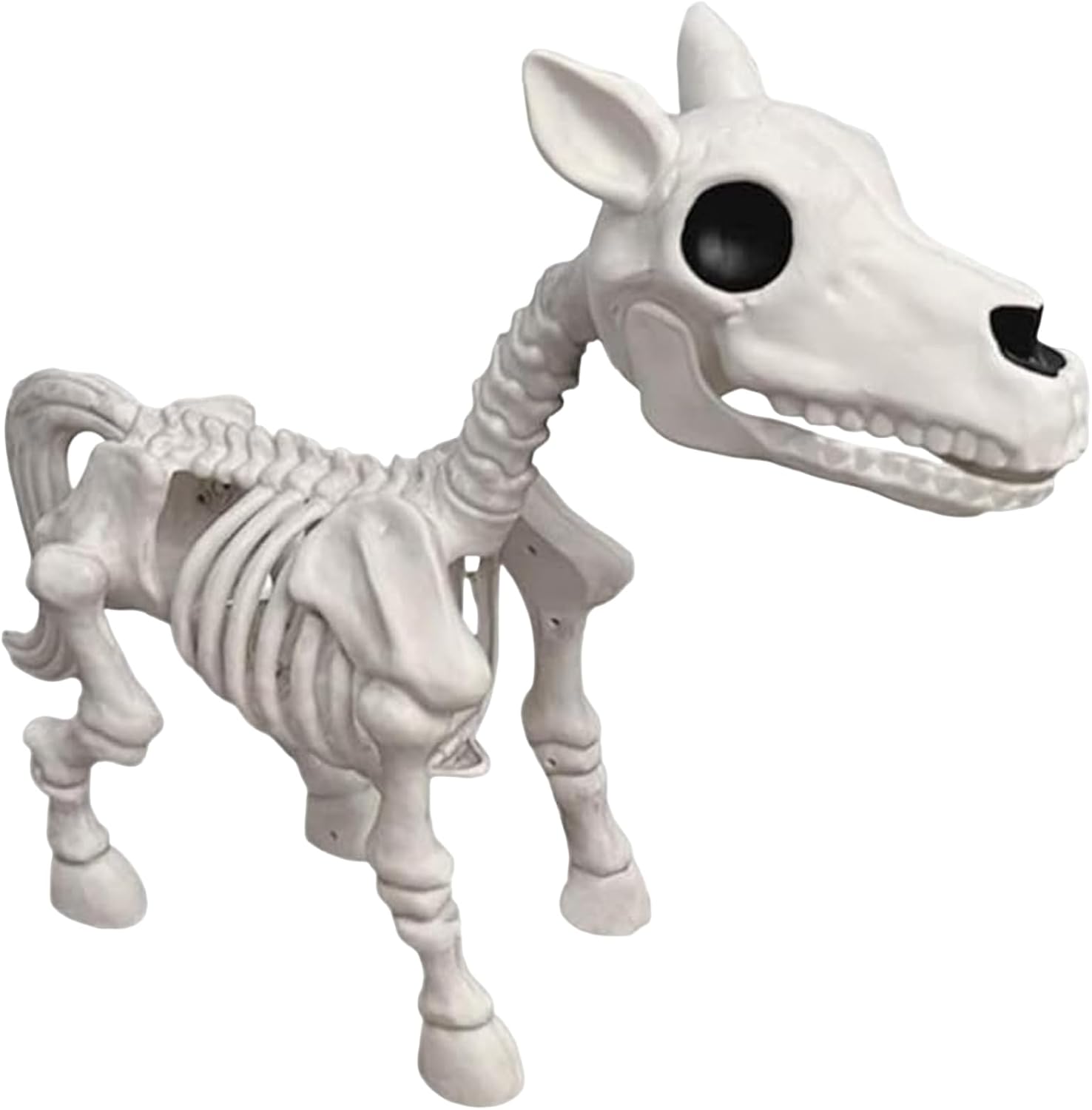 Esqueleto de Halloween, caballo de esqueleto para decoraciones de Halloween al aire libre e interior, 6.7 x 5.9 x 3.5 pulgadas, decoración de