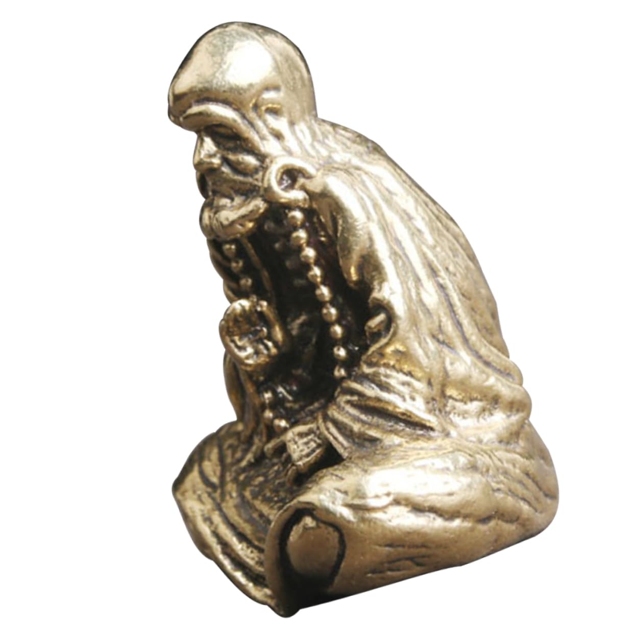 Abaodam 3pcs Brass Bodhidharma Master Head Sculptures Buddha Meditation Statue Buddha Statue Decor Sitting Buddha Statue Indoor Decor Home Decor
