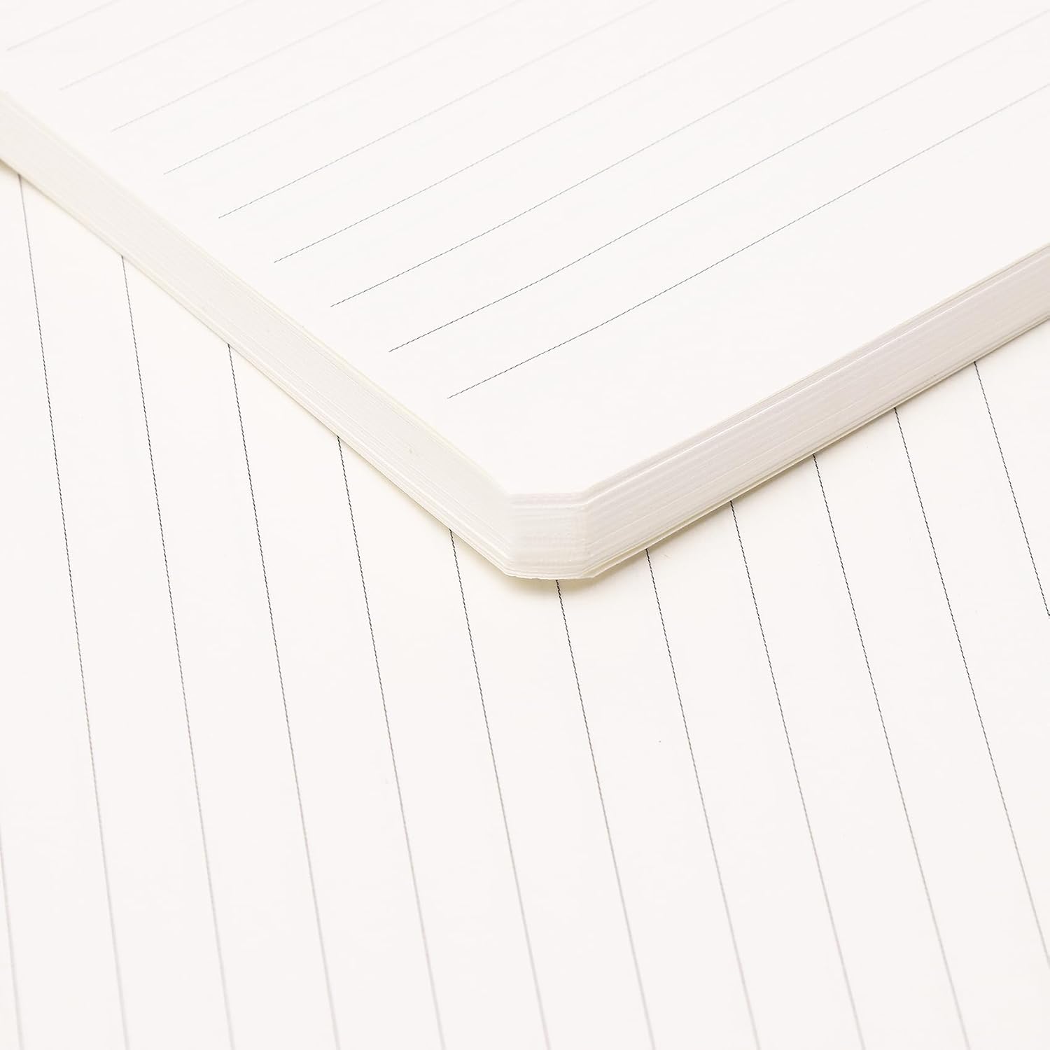 LLi Cufite Cuaderno rayado, 160 páginas, tamaño mediano de 5.7 x 8.5 pulgadas, papel grueso de 3.53 ozm, tapa dura de algodón (A5, gris)