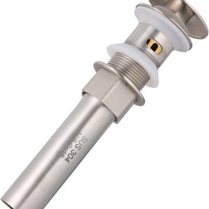 Uonlytech Tapón de drenaje para lavabo de baño, cabeza de hongo, tubo de drenaje, escurridor de rebote, tapón para fregadero de baño, tapón de Uonlytech Tapón de drenaje para lavabo de baño, cabeza de hongo, tubo de drenaje, escurridor de rebote, tapón para fregadero de baño, tapón de