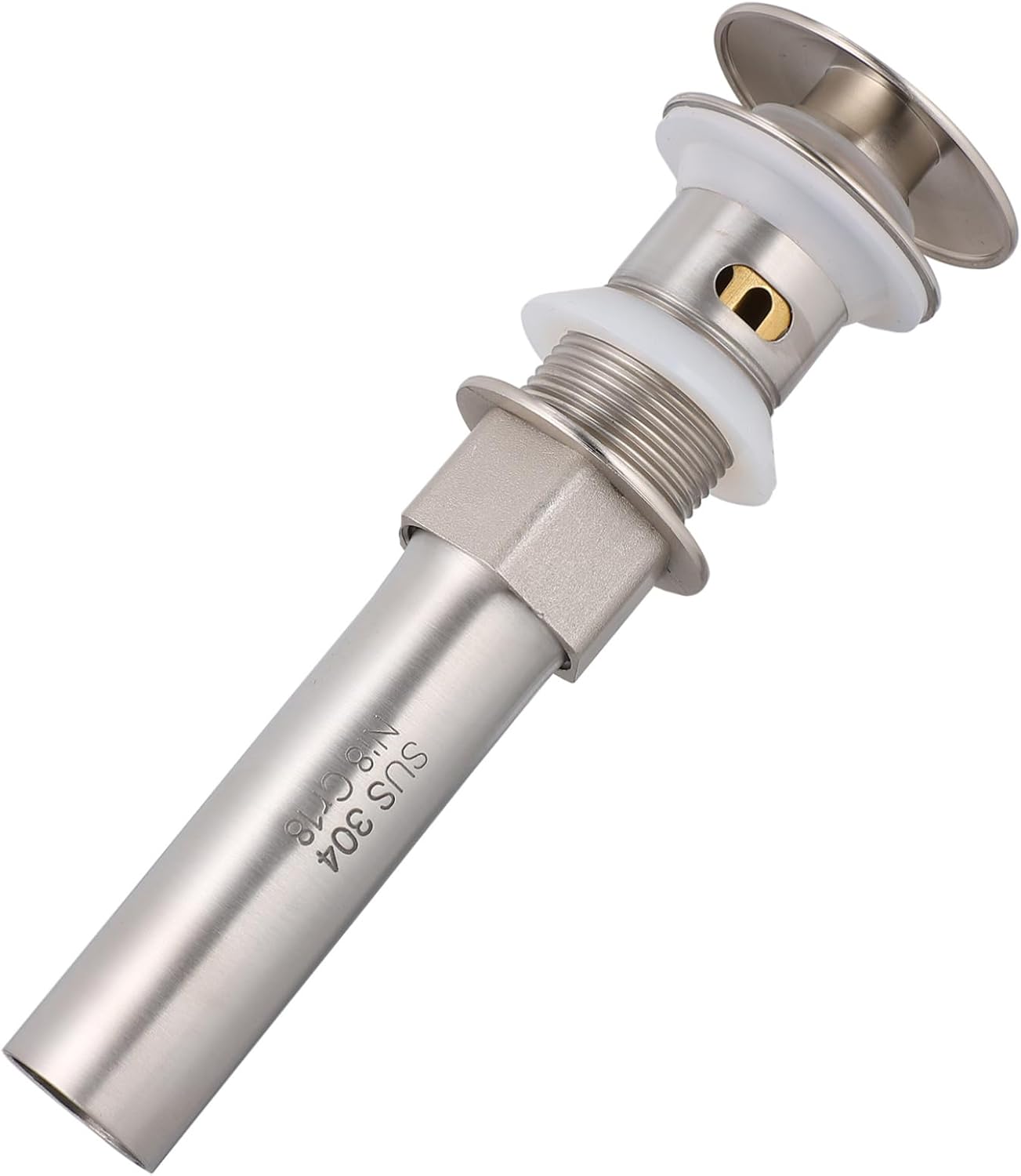 Uonlytech Tapón de drenaje para lavabo de baño, cabeza de hongo, tubo de drenaje, escurridor de rebote, tapón para fregadero de baño, tapón de