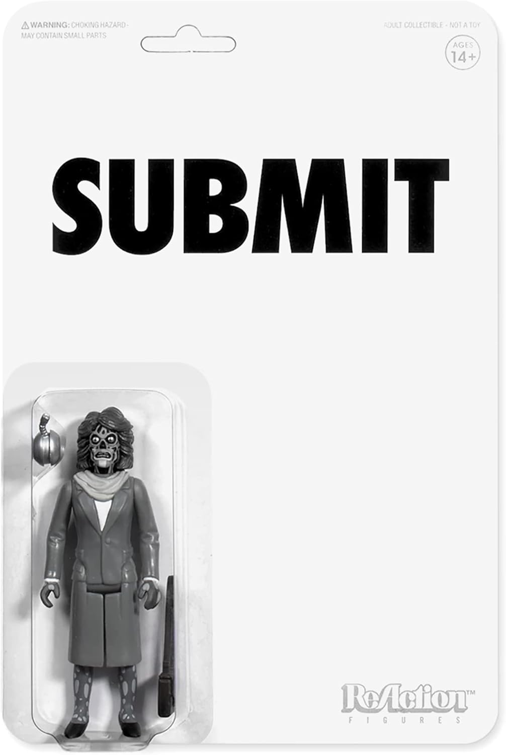 Super7 They Live Female Ghoul (negro y blanco) Figura de reacción de 3.75 pulgadas
