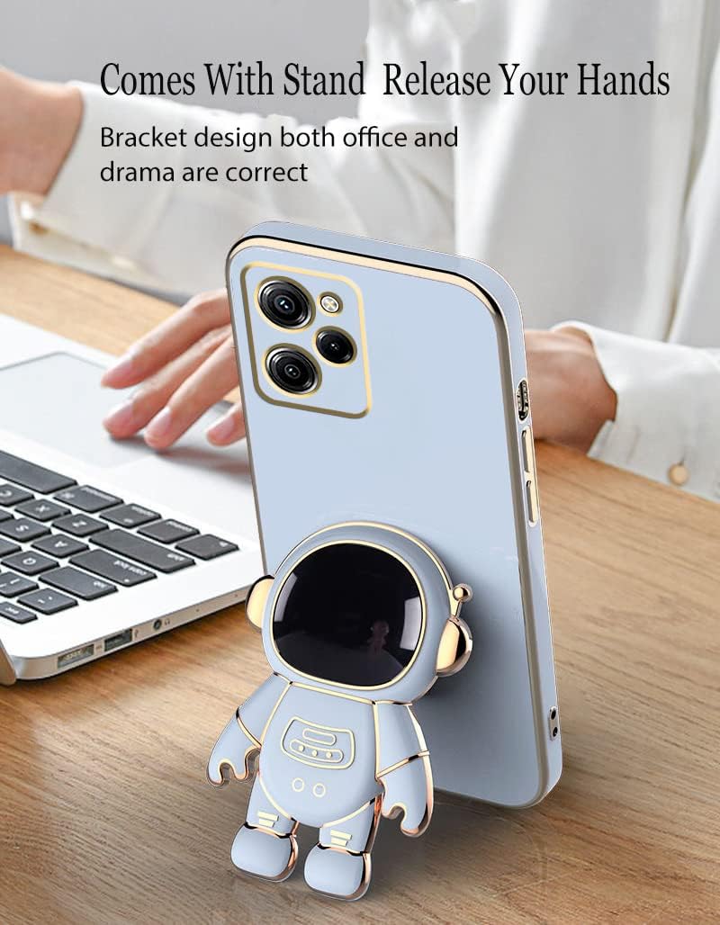 Funda de silicona para Poco X5 Pro 5G con lindo soporte de astronauta, a prueba de golpes, Xiaomi Poco X5 Pro 5G, bonita funda para mujer con diseño