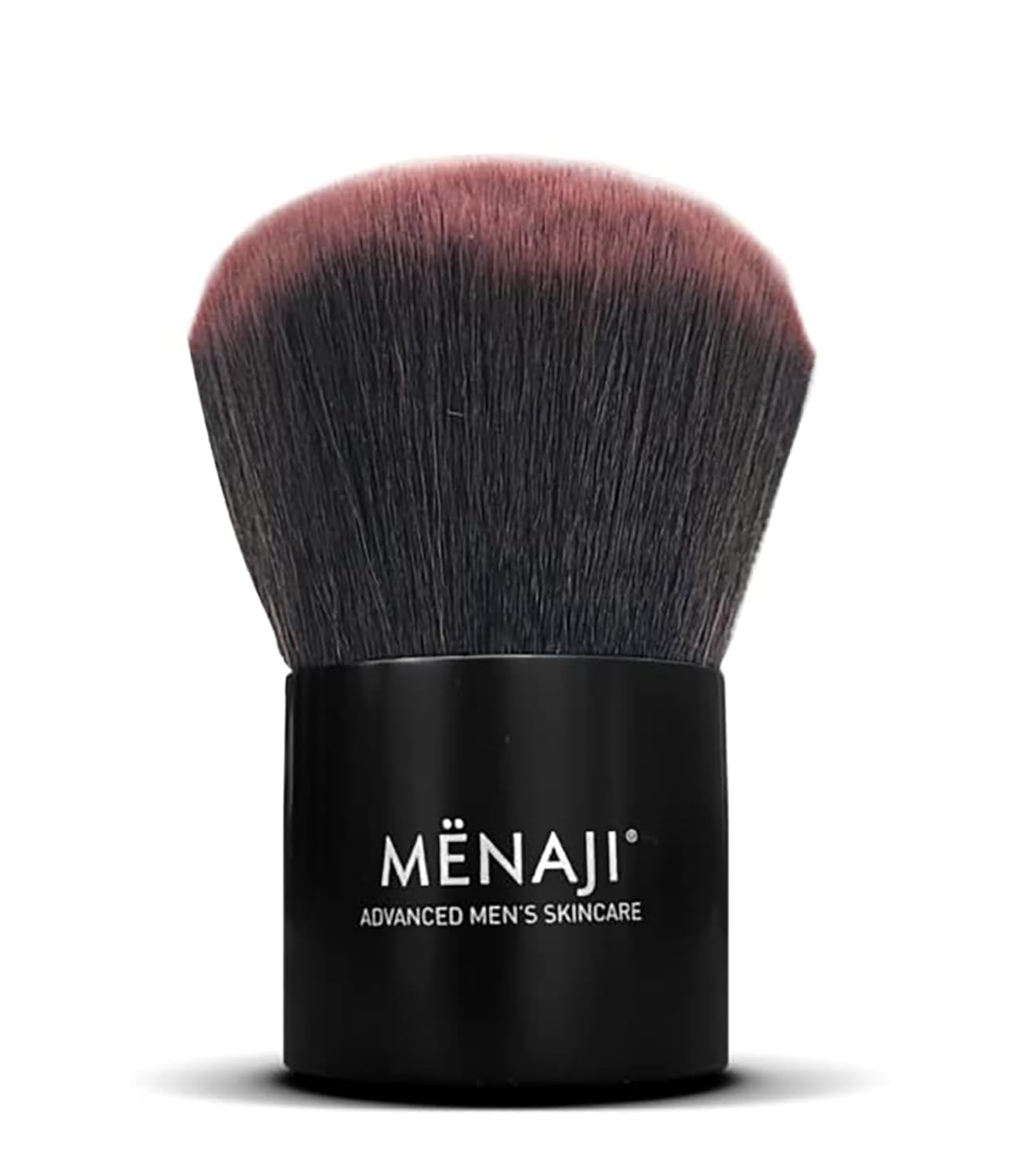 MENAJI Cepillo Kabuki Deluxe  Cepillo sintético de calidad profesional  Para polvo facial de alta definición  Cepillo Kabuki agradable al tacto y