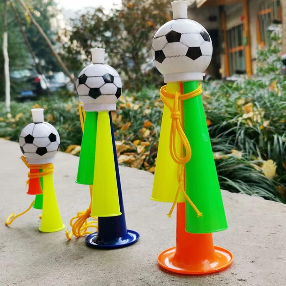 Ipetboom Juguetes de 20 piezas para fanáticos del fútbol, trompeta, bocina de aire, fabricante de ruido fuerte, fabricantes de ruido de fútbol,