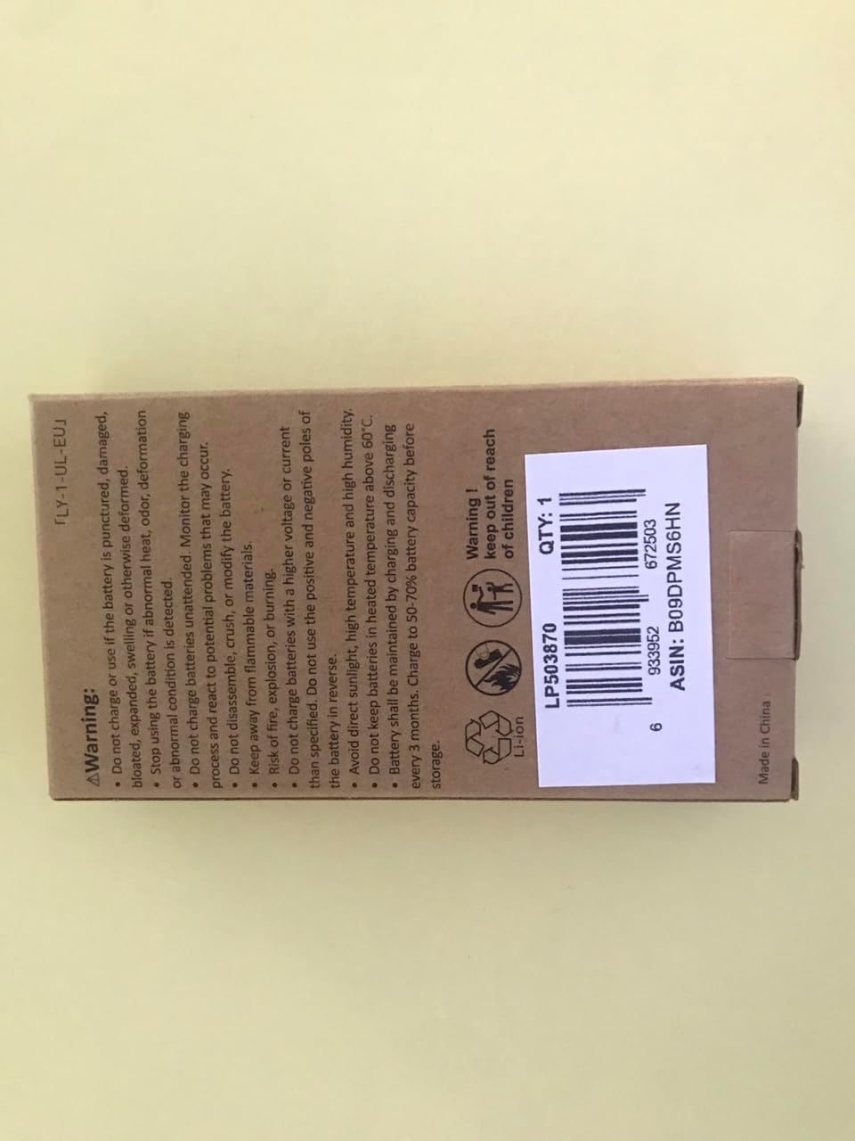 EEMB Batería de polímero de litio 3.7V 1500mAh 503870 Lipo Batería recargable con conector JST de cable para altavoz y dispositivo inalámbrico