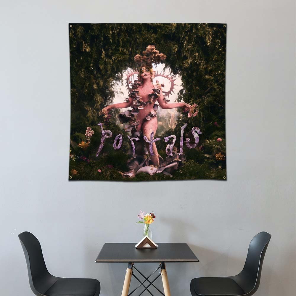 DecrPlus Melani – Pancarta de tapiz para colgar en la pared, 3 x 3 pies, decoración de fondo para dormitorio