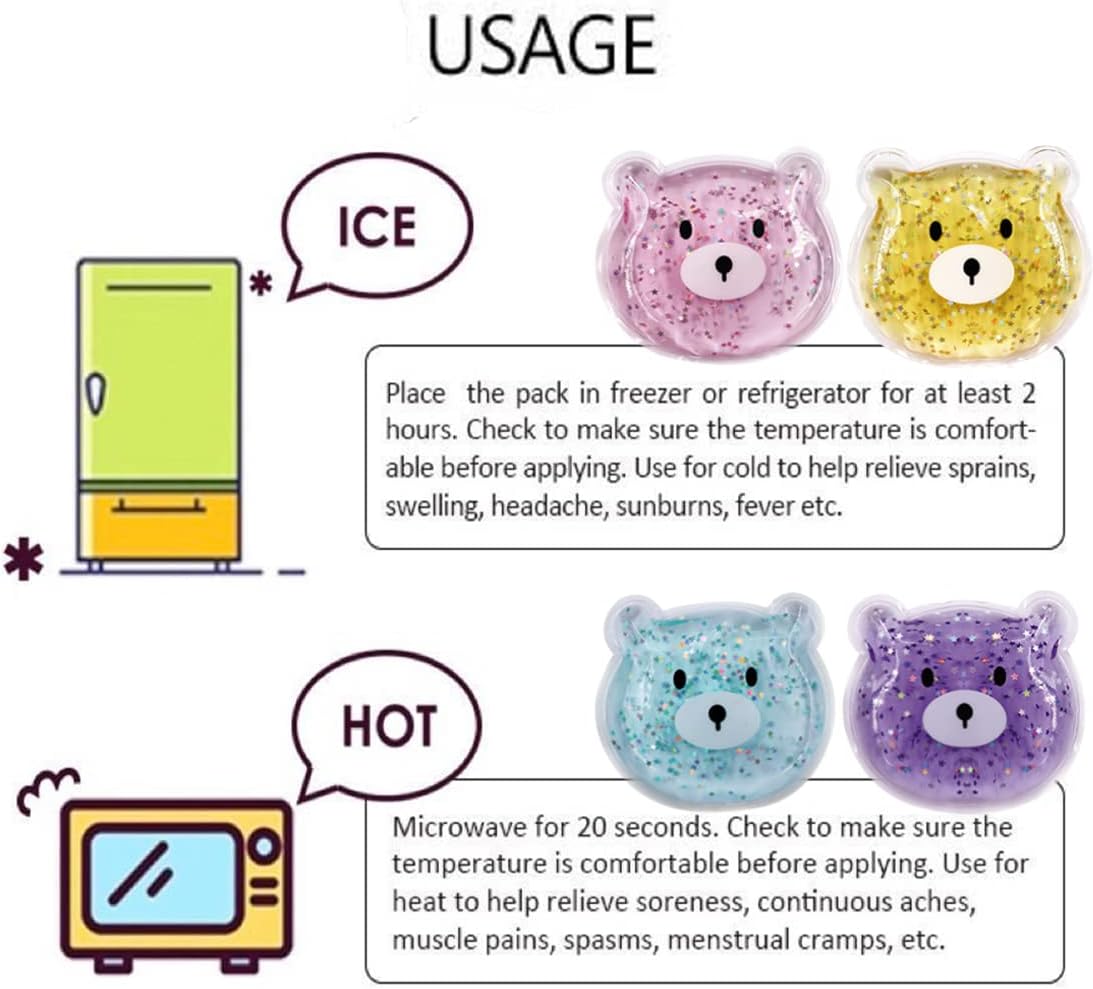 Boo Boo – Bolsas de hielo frío caliente para aliviar el dolor, bolsas de almuerzo, bolsas de hielo, paquete de hielo de gel reutilizable para