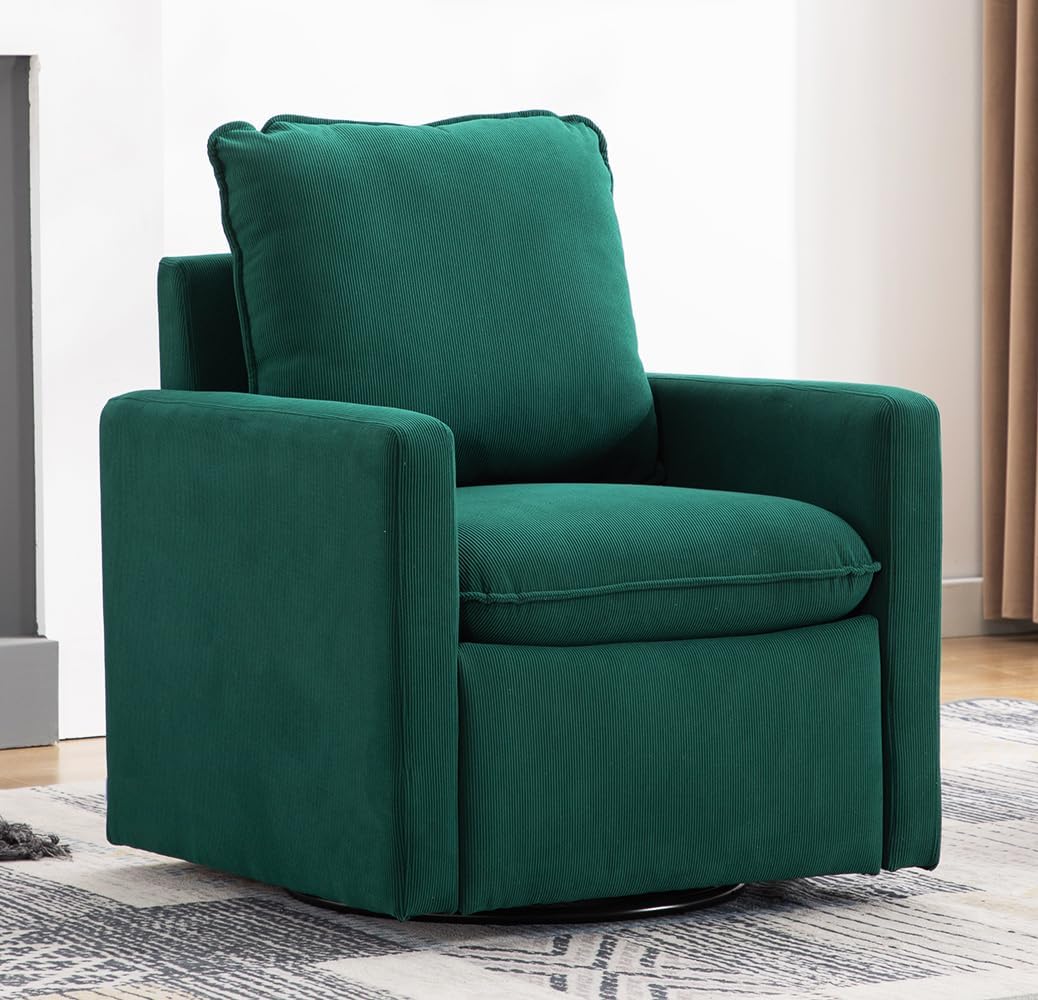 Silla giratoria de barril de 360 grados, silla con brazo de ocio, moderna silla de sofá para sala de estar, dormitorio, oficina, salón, cómoda silla