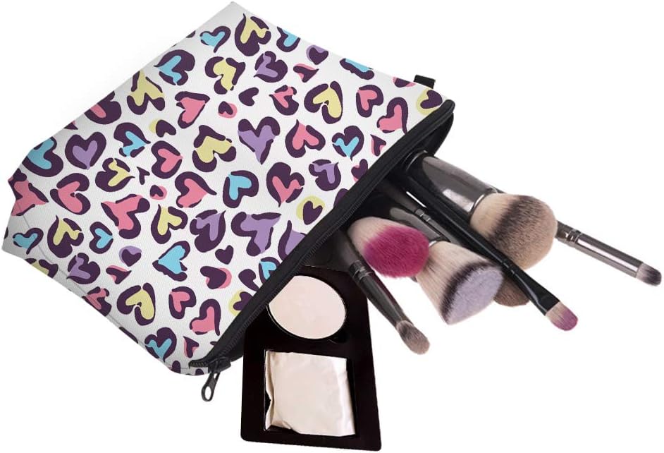 Aiphamy Bolsa de maquillaje de viaje linda bolsa de cosméticos pequeña bolsa de regalo para mujeres, Corazón, Casual