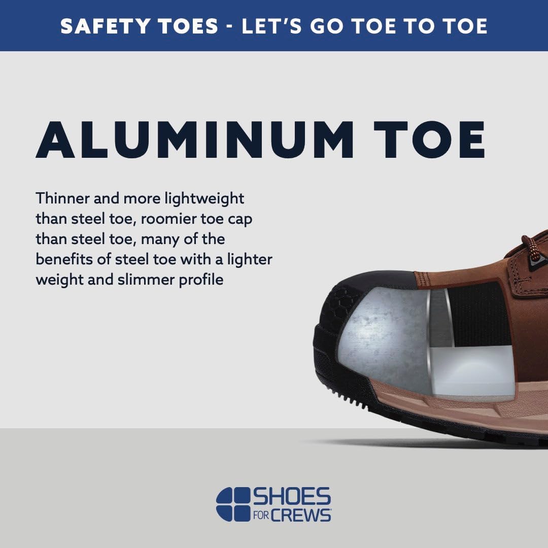 DEWALT Plasma – Botas de trabajo con punta de aluminio para hombre, parte superior de cuero, certificado CSA
