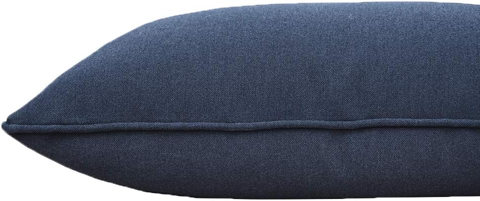 Almohadas lumbares decorativas para interiores y exteriores, resistentes al agua, 18 x 10 pulgadas, juego de 2 para muebles de patio, almohadas