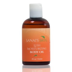 Moisturizing Body Oil by Sanai’s Skin  Lush Moisturizing Body Oil  Daily Moisturizer and Body Oil with Shea Oil & Sweet Almond Oil Glowing Skin – 4 Moisturizing Body Oil by Sanai’s Skin  Lush Moisturizing Body Oil  Daily Moisturizer and Body Oil with Shea Oil & Sweet Almond Oil Glowing Skin – 4