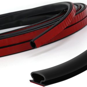 Burlete de goma para puerta, parte trasera autoadhesiva en forma de D, para aislamiento de marcos de puerta, fácil de cortar a medida (50 pies, Burlete de goma para puerta, parte trasera autoadhesiva en forma de D, para aislamiento de marcos de puerta, fácil de cortar a medida (50 pies,