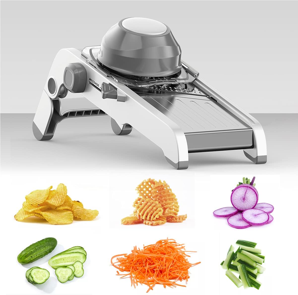 Cortador de mandolina profesional  afilado, seguro y ajustable con precisión, perfecto para cortar frutas, verduras y más  Herramienta de cocina