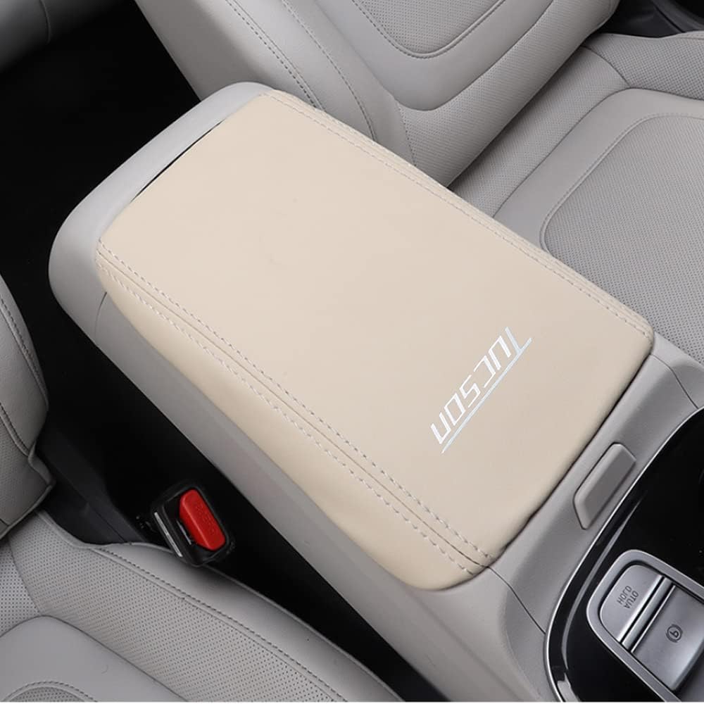 Funda para reposabrazos de consola central adecuada para Hyundai Tucson 2022 2023 2024, resistente a los arañazos, funda de cuero, accesorios de