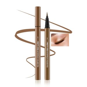 Boobeen Delineador de ojos líquido, delineador de ojos mate con punta de precisión, lápiz delineador de ojos de larga duración para maquillaje de Boobeen Delineador de ojos líquido, delineador de ojos mate con punta de precisión, lápiz delineador de ojos de larga duración para maquillaje de